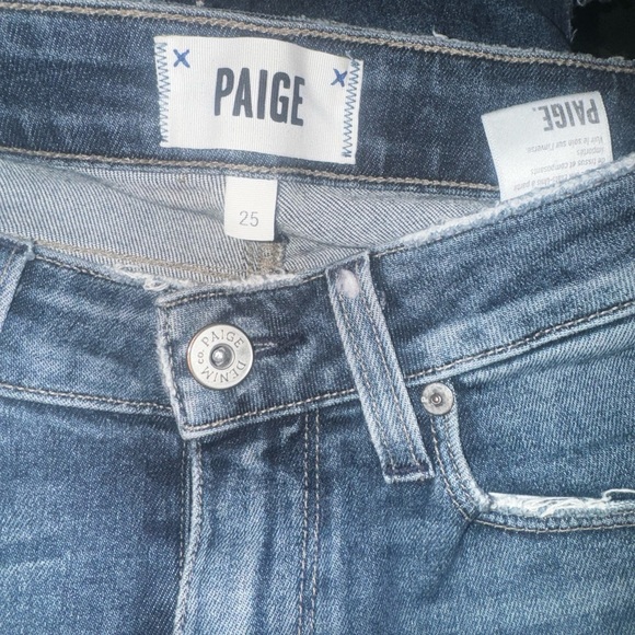 Paige COLETTE PIECED RAW-EDGE CROPPED FLARED JEANS IN KENYA DISTRESSED - Picture 8 of 8
